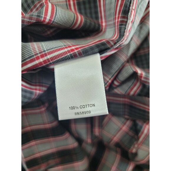 Rowm Mens size  2XB Button-Down Long Sleeve Plaid Shirt - Picture 3 of 7